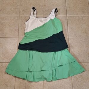 New Women's Lands End Tankini Swim Suit, Size 2X / 20W-22W